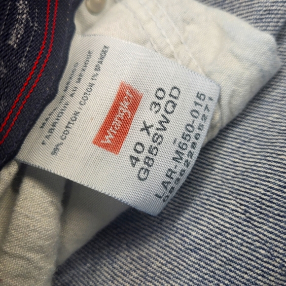 Wrangler Premium Quality Men's 40x30 Jeans – Medium Wash Denim Style&Comfort A75 - Picture 5 of 12